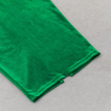 OFF SHOULDER CORSET MIDI DRESS IN GREEN styleofcb