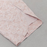 PUFF SLEEVE SPLIT MIDI DRESS IN PINK styleofcb