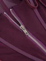 SEQUIN CORSET MIDI DRESS IN WINE styleofcb