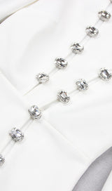 BODYCON SPLIT DRESS IN WHITE Dresses styleofcb