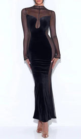 LONG SLEEVES LACE MAXI DRESS styleofcb