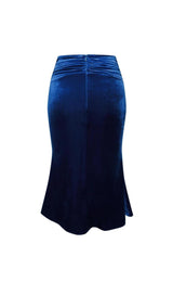 VELVET MESH SLEEVE TWO PIECE SUIT Tops styleofcb