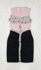 LACE CRYSTAL MIDI DRESS IN BLACK Dresses styleofcb