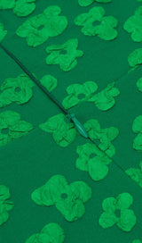 JACQUARD BODYCON MINI DRESS IN GREEN Dresses styleofcb