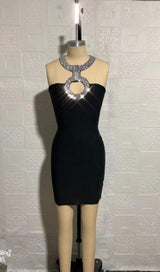 STRAPLESS MINI DRESS IN BLACK Dresses styleofcb