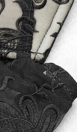 LACE BANDAGE JUMPSUIT IN BLACK styleofcb