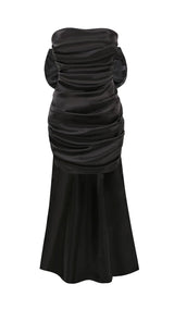 DETACHABLE BOWKNOT MINI DRESS IN BLACK Dresses styleofcb