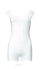 BODYCON BACKLESS BODYSUIT bodysuit styleofcb S WHITE