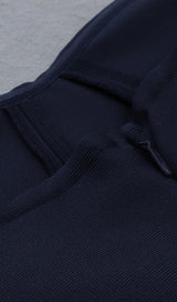 STRAPLESS MIDI DRESS IN BLUE Dresses styleofcb