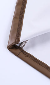 LEATHER STRAP MIDI DRESS Dresses styleofcb