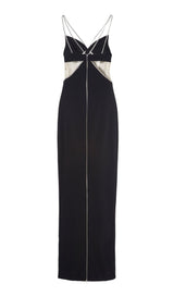 SLEEVELESS MAXI DRESS IN BLACK styleofcb