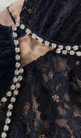 SLEEVELESS LACE MIDI DRESS IN BLACK Dresses styleofcb