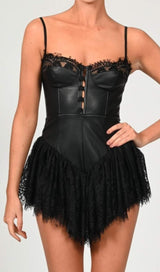 SLEEVELESS LACE MINI DRESS styleofcb