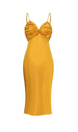 SATIN SLEEVELESS SLIP MAXI DRESS IN HONEYCOMB styleofcb