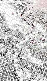 STRAP SILVER SEQUIN FEATHER MINI DRESS Dresses styleofcb