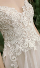 MESH LACE HALTER SIMPLE MORI MAXI DRESS IN WHITE styleofcb