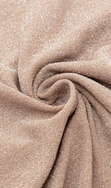 STREAMER IRREGULAR RUFFLE DRESS IN APRICOT styleofcb