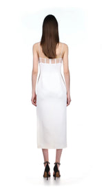 BANDAGE MAXI DRESS IN WHITE Dresses styleofcb