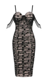 BANDAGE BACKLESS LACE MIDI DRESS Dresses styleofcb