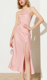 BANDAGE STRAP MIDI DRESS IN PINK Dresses styleofcb