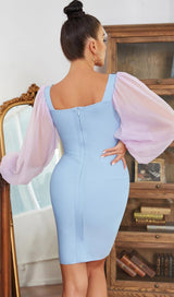 LACE BANDAGE BODYCON MINI DRESS styleofcb