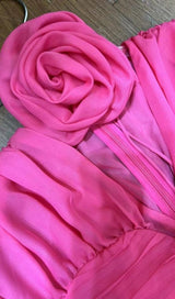 V NECK PINK RUCHED MINI DRESS Dresses styleofcb