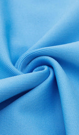 ONE SHOULDER BODYCON MIDI DRESS IN BLUE Dresses styleofcb