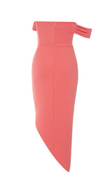 ONE SHOULDER CORSET MIDI DRESS styleofcb