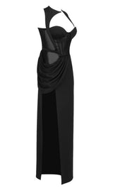 FISHBONE MAXI DRESS IN BLACK Dresses styleofcb
