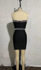 STRAPLESS MINI DRESS IN BLACK Dresses styleofcb