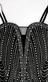 BANDAGE SEQUIN MINI DRESS IN BLACK Dresses styleofcb