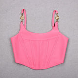 SATIN CORSET STYLE TOP styleofcb