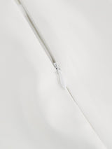 LEATHER BUTTON TWO PIECES SUIT IN WHITE styleofcb