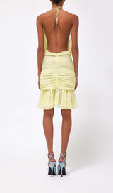 3D FLOWER MESH IRREGULAR MINI DRESS STYLE OF CB