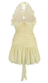 3D FLOWER MESH IRREGULAR MINI DRESS STYLE OF CB