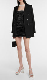 CRYSTAL STRAPLESS MINI DRESS IN BLACK Dresses styleofcb