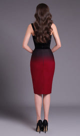 SUSPENDER SLIM-FIT DRESS IN GRADIENT styleofcb