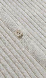 BEIGE WOOL COLLAR KNIT TOP styleofcb