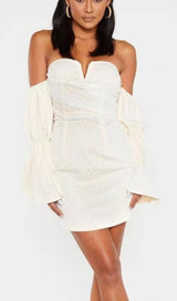 STRAPLESS MINI DRESS IN PINK Dresses styleofcb XS WHITE