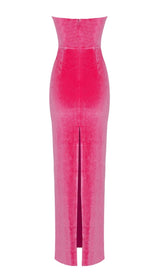 STRAPLESS MAXI DRESSES IN PINK DRESSES styleofcb