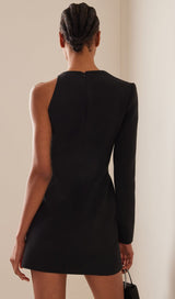WAVE ONE-SHOULDER MINI DRESS styleofcb