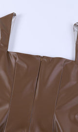 LEATHER STRAP MIDI DRESS Dresses styleofcb