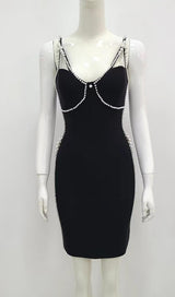 PEARL MINI DRESS IN BLACK Dresses styleofcb