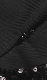 ASYMMETRIC SEQUIN RUCHED MINI DRESS Dresses styleofcb