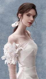 FLORAL 3D APPLIQUÉS SHEER BOLERO SLEEVES Dresses styleofcb