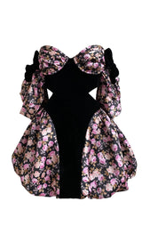 FLORAL OFF SHOULDER MINI DRESS styleofcb