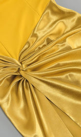 STRAPLESS CORSET MAXI DRESS IN YELLOW Dresses styleofcb