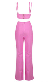 BANDAGE CUT OUT JUMPSUIT IN PINK Clothing styleofcb