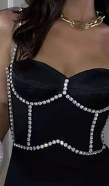 DIAMANTE BANDAGE MINI DRESS Dresses styleofcb