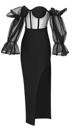 STRAPLESS MAXI DRESS IN BLACK Dresses styleofcb